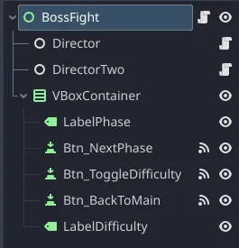 BossFightDirector in the scene